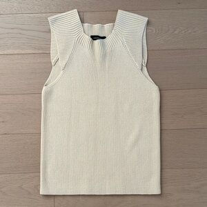 Club Monaco Ribbed Sleeveless Sweater
